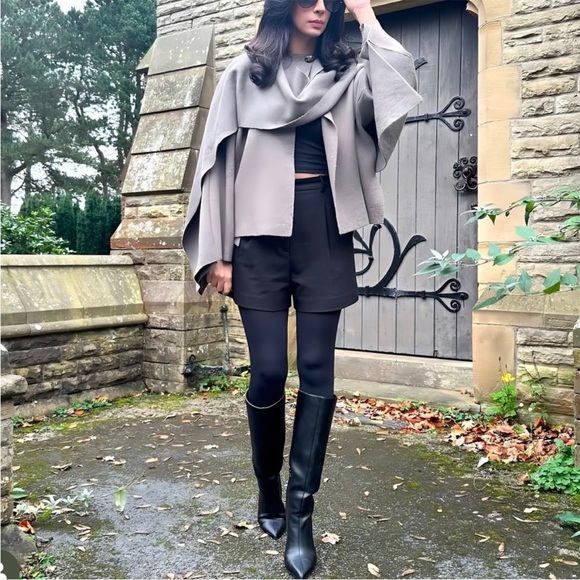 ZARA SHORT CAPE COAT - Picture 13 of 16